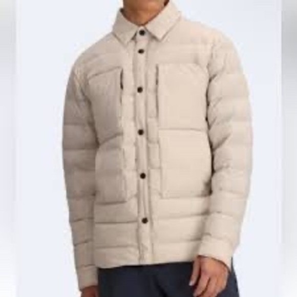 Obermeyer Men's Explorer Down Shirt Jacket Color Cement SMALL NWT